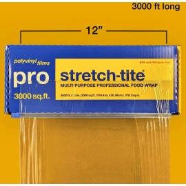 stretch-tite Pro Multi-Purpose Professional 12" Food Wrap, 3000 sq. ft.