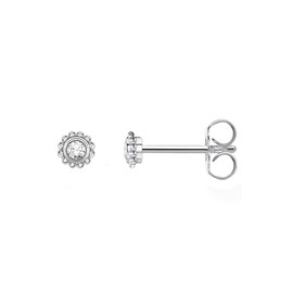 Thomas Sabo Women Single Stud Earring Flower Stone 925 Sterling Silver