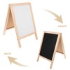 Toyvian Standing Art Easel for Kids - Double-Sided Wooden Blackboard,