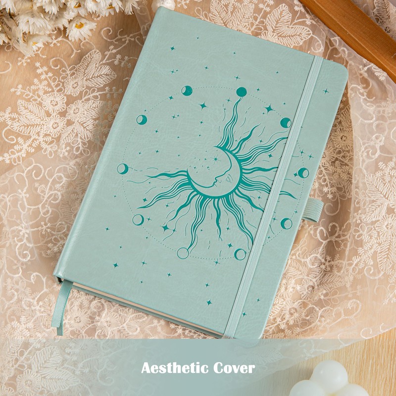 MGGAO Sun & Moon Journals for Women Men, A5 Hardcover