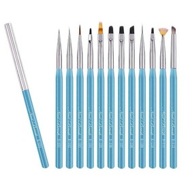 [OFJL8P40] Premium Nail Art Brush Blue Brush Caps (12 Types) - Funny Brush_Blue B-106／FREE / [OFJL8P40]네일아트 고급 네일브러쉬 블루 브러쉬캡 12종 - 퍼니브러쉬_블루B-106／FREE