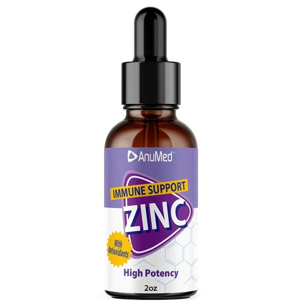 Zinc Drops 15mg Max Immunity AnuMed Intl 2 oz Liquid