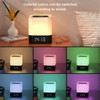 Aisuo Night Light-5 in 1 Bedside Lamp with Bluetooth Speaker,