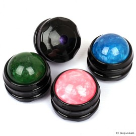 Handy Massage Ball & Roller, Manual Hand Massager Massage Roller Purple 2ea