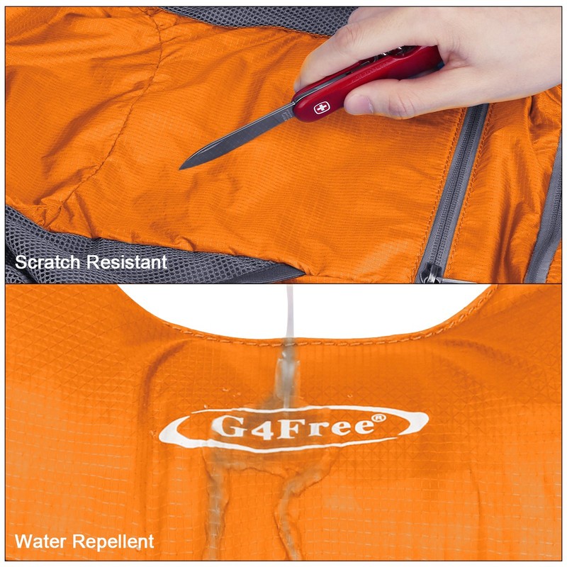 G4Free Foldable Rucksack, Lightweight Daypack, Unisex Packable Travel Rucksack, Rucksack