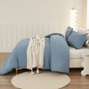 Litanika Oversized King Comforter Set Grayish Blue Super King Plus