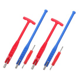 MAGICLULU 6pcs Tire Valve Stem Puller Kit Durable Valve Stem Installer Tool for Cars Motorcycles Trucks Quick Removal Installation Tool for Tubeless Tires Compact Design for Easy Use