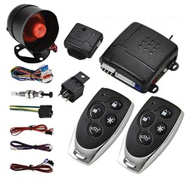 Car Vehicle Security System Burglar Alarm ion -Theft System + 2 Remote + Shock Sensor