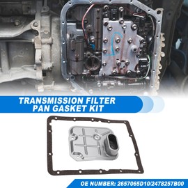 ACROPIX A44DE Automatic Transmission Filter Kit CVT Oil Cooler Filter Oil Pan Gasket Kit Fit for Suzuki Grand Vitara Base 2012 No.2478257B00 - Pack of 2