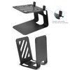 VAYDEER Desktop Speaker Stands with Vibration Absorption Pads, Metal Speaker