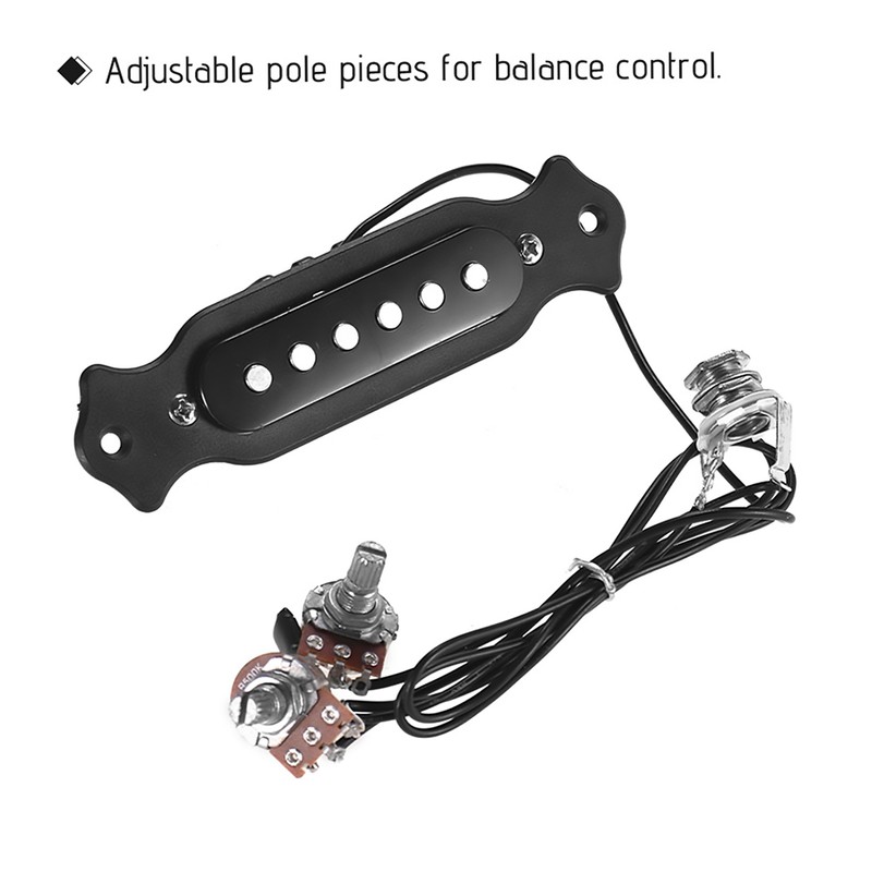 Guitar Copper Single Magnetic Coil Noiseless Acoustic Guitar Pickup With