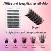 FADLASH Individual Cluster Lashes Extensions 168Pcs 40D 0.07 D Curl