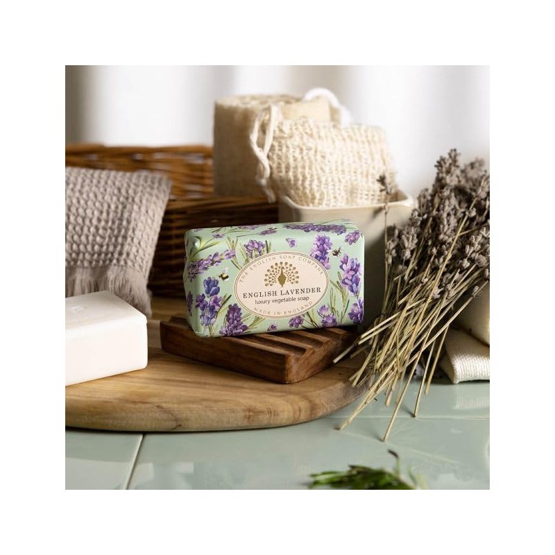 The English Soap Company English Lavender Luxury Vegetable Soap Bar