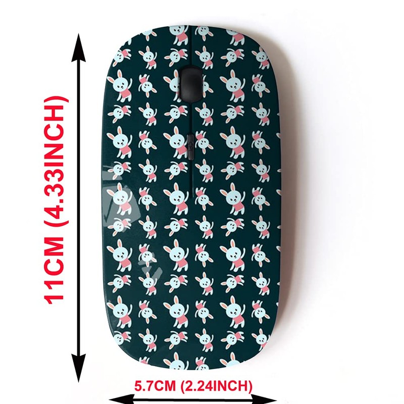 2.4G Wireless Mouse with Cute Pattern Design for All Laptops