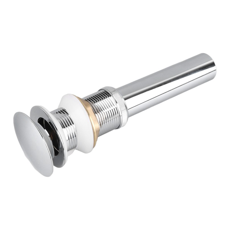 Bathroom Pop Up Drain Control Water Flow Copper Chrome Plating