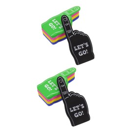 Kisangel 20pcs Eva Foam Fingers for Cheerleading Boys and Girls Sports Fan Props Noise Makers for Football Games