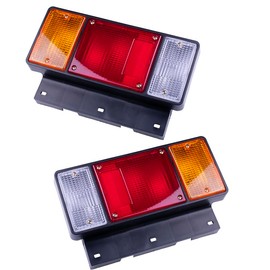 Fuleweke12V Pair Rear Light Tail Light Assembly Compatible With ISUZU 100P NKR NHR98 NKR Compatible With GMC W3500 W4500 Truck 1987-2022 Left Right Replace 8-94257419-0,8-94257420-2,213-1907