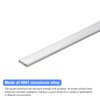 sourcing map Square Aluminum Flat Bar, 2Pcs 1/4" Thick 0.8"