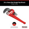 RIDGID 31030 Heavy-Duty Straight Pipe Wrench, 24" Sturdy Plumbing Wrench
