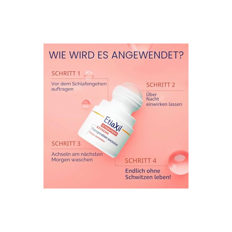 ETIAXIL - Detperspirant - Treatment of Excessive Sweating - Armpits