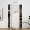 WEWORTH Bypass Sliding Door Track Hardware 48", Wardrobe Closet Door