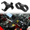 X AUTOHAUX 4pcs Black AN12 24mm Car Hose Separator Clamp