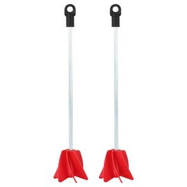 2-Pack Helix Paint Mixer Attachment for Drill - 11.8" Industrial Stirrer Paddle, 1 to 5 Gallon Epoxy Resin Mixer (Fits Concrete, Silicone, Thick Materials)​ (2 Pcs)