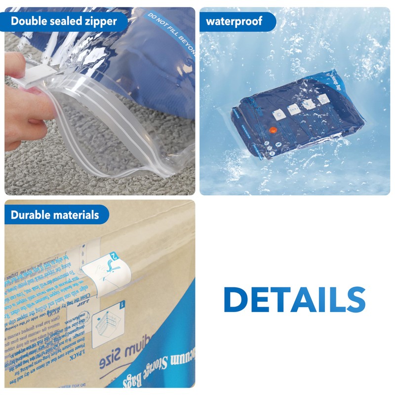 Vacuum Seal Bags for Clothing Travel & Home Storage, travel