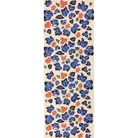 Goatsei Tenugui (Red Pattern), South Flower (Blue) Hand-dyed Tenugui Okinawa