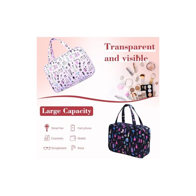 Travel Makeup Organizer, Compact Lightweight Accessory for Travel and Daily