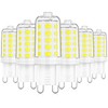 MAXvolador G9 LED Bulb Dimmable, Daylight White 6000K, 40W T4