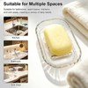 2 Pack Clear Soap Dish Holder for Bar Soap, Bathroom