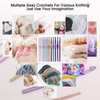 RealPlus Crochet Hooks Set, 14pcs Full-Size Crochet Hooks (2-10mm), Crochet