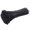 Black Cable Zip Ties, 100 Pack Plastic Nylon Self Locking