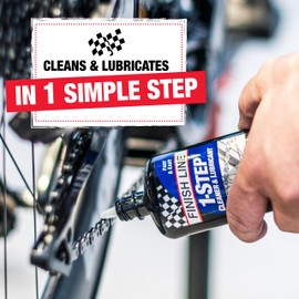 Finish Line 1-Step Bicycle Chain Cleaner & Lubricant 4oz Squeeze Bottle