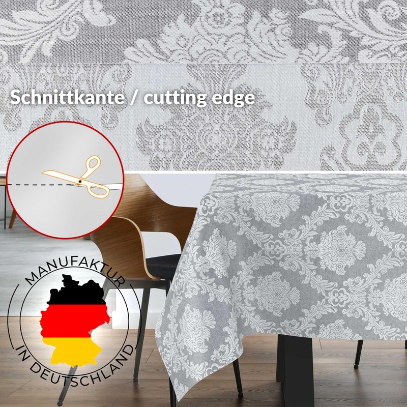 Fabric Tablecloth, Textile Table Linen, Cotton Polyester, Washable, Plain Ornamental