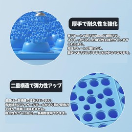 DEARING Foot Mat Acupressure Mat (2024 New and Improved Model) Foot Massage Mat, Acupressure Mat, Acupressure Mat, Magnetic Decompression Mat, Durable, Compact, Unisex (Purple - 13.8 inches (35 cm)