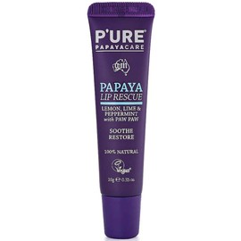 Pure Papayacare P'URE Papaya Lip Rescue Balm, 10g