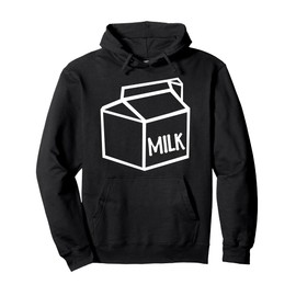 Milk Hoodies Milk carton Hoodie ,Blue ,Small