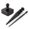 WUTA Leather Burnisher Kit, Ebony Leather Polishing Tool, Leather Polisher