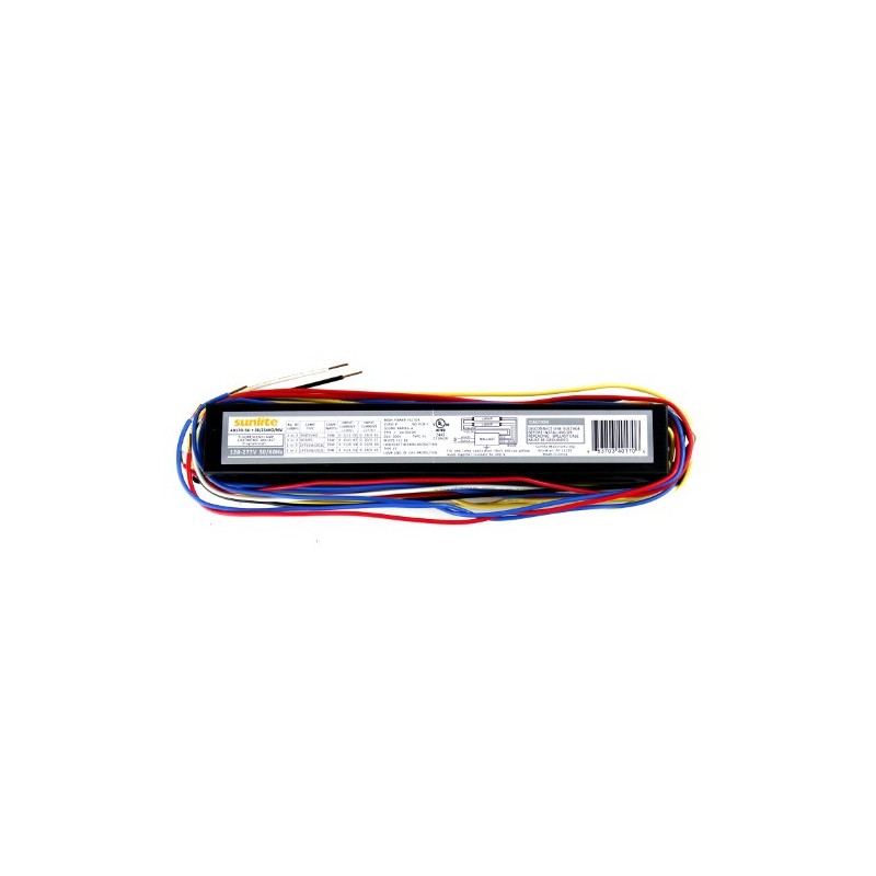 Sunlite SB254HO/MV Electronic Ballast, Multi-Volt, Program Start, Operates 1–2 F54T5HO,