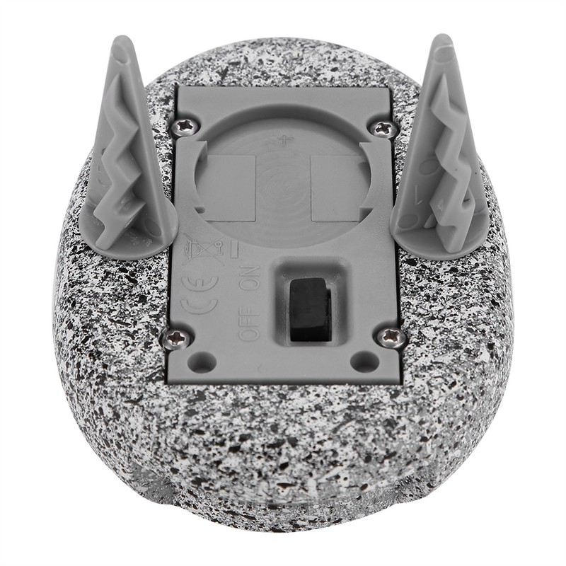 6Pcs Solar Powered LED Spot Lamp Resin Stone Lamp Warm