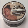 On Natural Edge Control Hair Colored Gel, Dark Brown, 1
