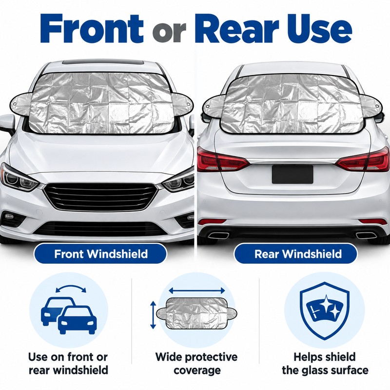 Waterproof Car Windshield Snow Cover – Protective Sun Shade for