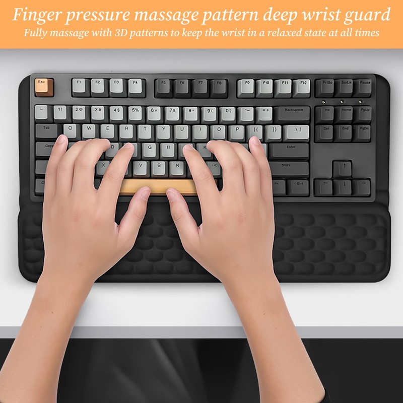 2-in-1 Keyboard Wrist Rest with Stand for Desktop, Ergonomic Wrist