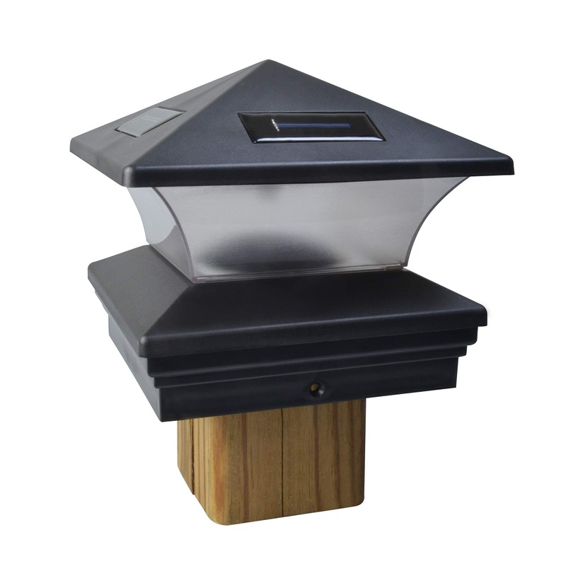 Moonrays 91268 Solar-Powered Post Cap LED Light for 6 by
