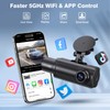 Miden X5 4K WiFi Dash Cam Front and Rear Inside,