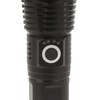 Strong Light Flashlight Aluminum Alloy USB Rechargeable Telescopic Zoom White