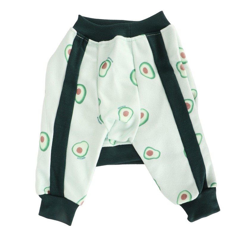 Pet Long Sleeve Pajamas Breathable Soft Elastic Cute Avocado Print