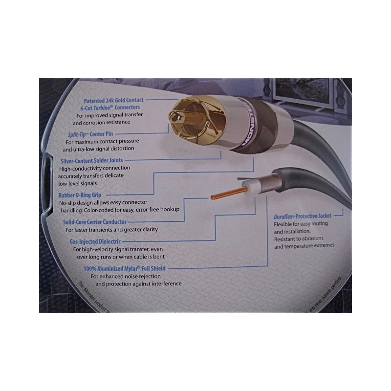 Monster 🎁 Monster 400DCX Digital Coax Advanced Audio Interconnect Cable